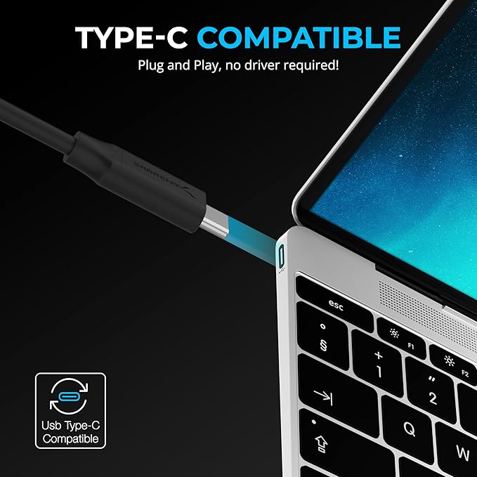 SABRENT USB-C Hub, 3-Port with 100W Power Delivery, 5Gbps USB-A & USB-C Ports, USB PD 3.0 for Laptops, Steam Deck, ROG Ally, Tablets, Phones (HB-C4WP)