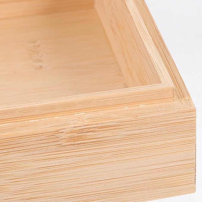 Wooden Desktop Organizer Box with Lid Elegant Minimalist Storage for Home Office Stationery and Items Neat Wooden Storage Bin for Desk and Countertop