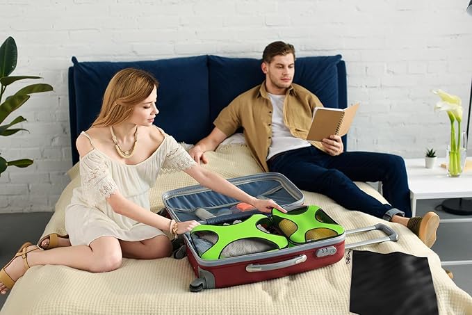 Shacke Packing Cubes for Travel 5 Set - Premium Luggage Organizer Bags - Versatile Travel Organizer for Women and Men - Optimized Packing Bags - Travel Essentials (Green Grass)