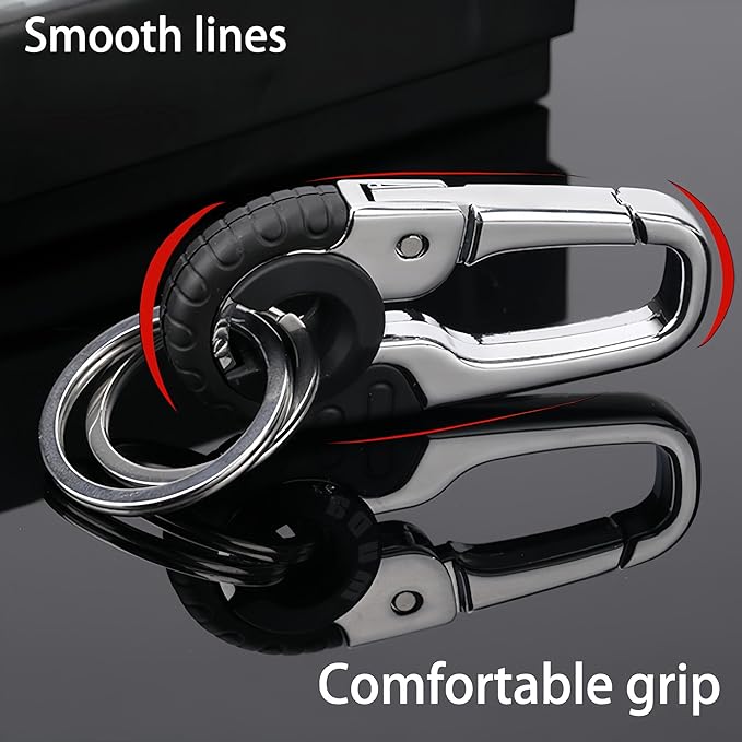 CHRIS GOOD Key Ring Keychain Keyrings,3pcs Key Chain Holder Clip Key Organizer Key Chain Ring for Men and Women,Key Holder