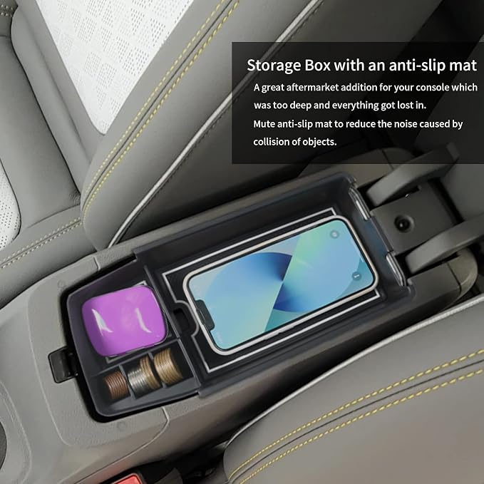 YEE PIN 2024 Bolt EUV Tray Bolt EV Center Console Tray 2023 Bolt EUV Center Console Organizer 2022 Bolt EV Center Console Organizer 2022 2023 2024 Bolt EV Accessories (White)