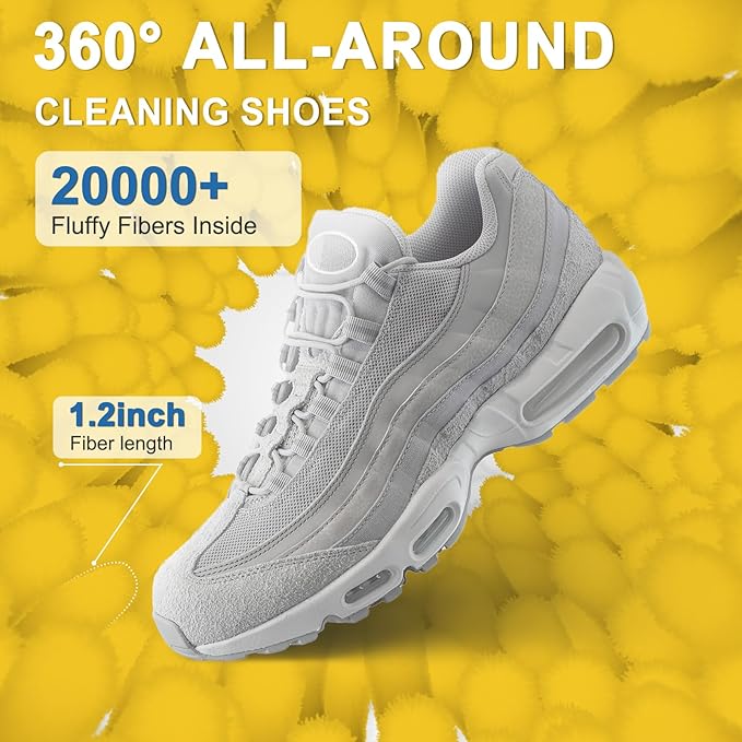 Aship Shoe Washing Machine Bag, Laundry Shoe Bag for Washer and Dryer - Reusable Shoe Cleaning Bag for Sneakers,Tennis Shoes, 360° Deep Cleaning With Self-locking Zipper - Yellow,1PC