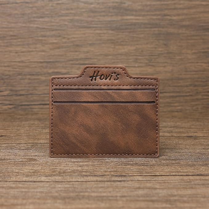 Eagles PU Leather Mens Compact Bifold Wallet, Vintage Zipper Wallet Closure with Detachable Card Case, 2 ID Windows & Snap Coin Pocket for Daily Travel Use (Brown)