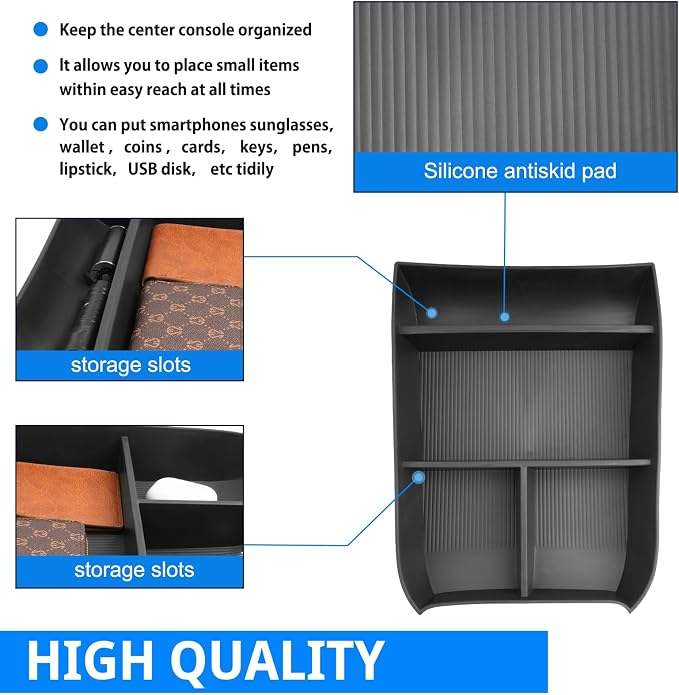 SHAOHAO 2024 2025 Palisade Lower Organizer Tray Fit for 2023 2024 2025 Hyundai Palisade SE, SEL, XRT, Limited, Calligraphy Under Organizer Palisade Insert Storage Pallet Palisade 2024 2025 Accessories
