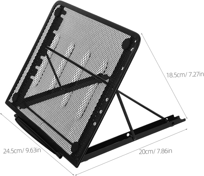 Sewroro Folding Copy Stand Adjustable Laptop Tablet Holder for Artists Cooling Design and Portable