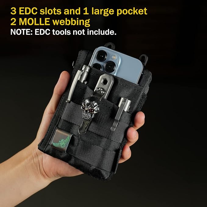 VIPERADE VE16 EDC Pouch, EDC Organizer for Men - Pocket Organizer Multitool Pouch Wallet for EDC Gears