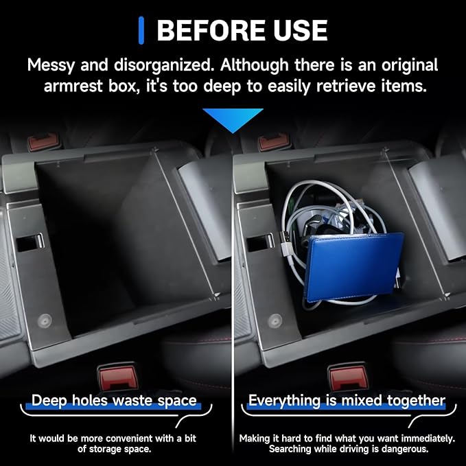 SXCY for 2025 2026 Ford Explorer Center Console Organizer Tray for 2025 2026 Ford Explorer Accessories Center Console Tray 2025 2026 Explorer Armrest Console Organizer Tray