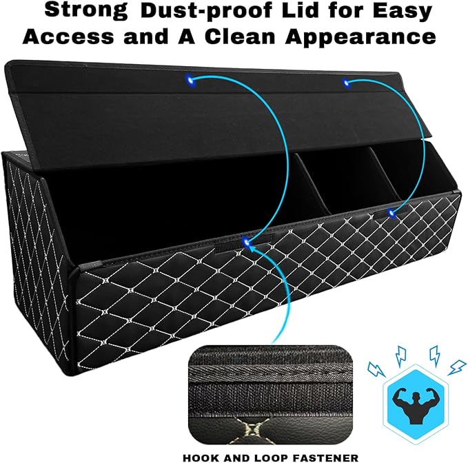 Car Trunk Organizer For Mercedes-Benz GLE 350 - Custom Fit,All-Season Use，Adjustable Partition Design,Large Space Outdoor,Leather,For Mercedes-Benz GLE 350 2017-2019