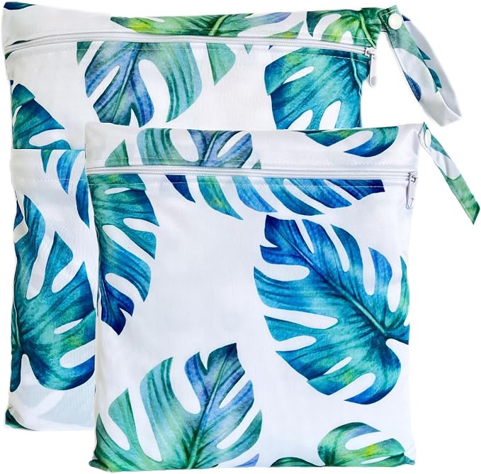 TRASUN Wet bag (Holiday Style, 2 pack, Leaf 4)