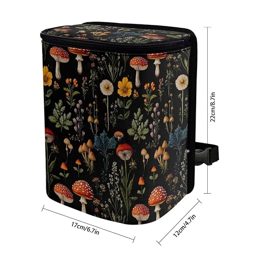 American 250 Print Car Trash Can with Lid Hanging Car Trash Bag Leak-Proof Portable Car Garbage Bin Car Accessories Interior Car Organizer for 4th of July