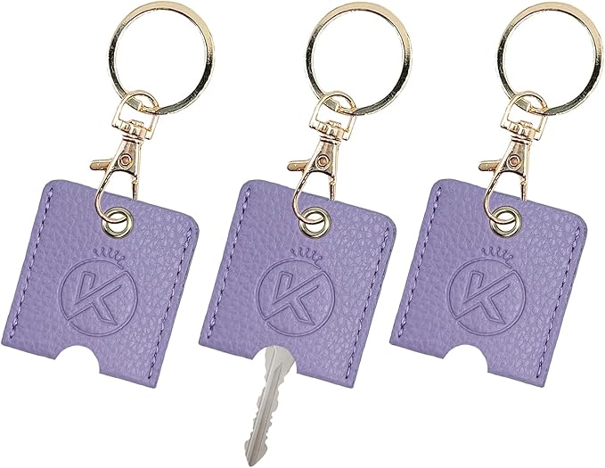 Soft Leather Key Sleeve, 3pcs Keychain Key Fod, Protector for Broken Car Keys