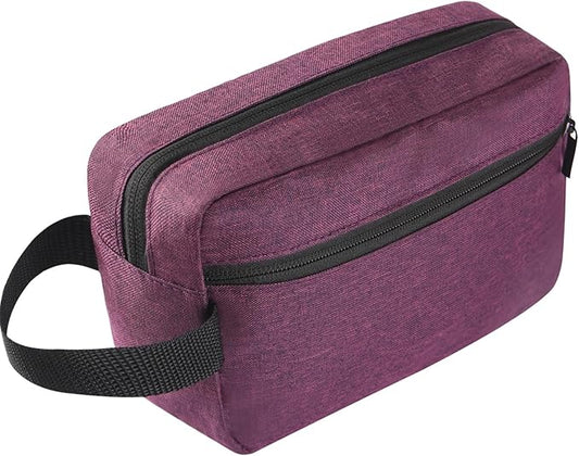 Icramsy Travel Toiletry bag Toiletry bag for women men Hanging Cosmetic bag Travel accessories for Women Men (Deep purple)