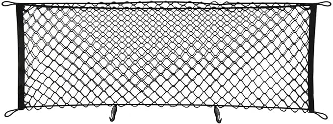Envelope Style Elastic Trunk Mesh Cargo Net for Ford Edge SE SEL ST Titanium 2016-2024 - Premium Trunk Organizers and Storage - Luggage Net for SUV - Best Car Organizer for Ford Edge