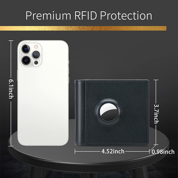 FALAN MULE Wallet for Men Genuine Leather RFID Blocking Credit Card Holder for Men