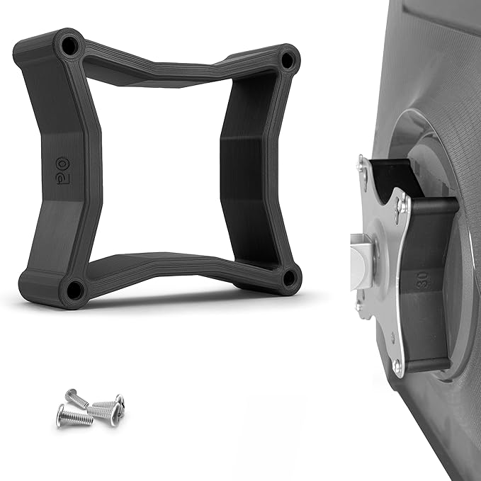 3IDEE Universal VESA Spacer - 30mm Distance - Monitor Mount Adapter 75x75 mm - Compatible with Many Monitors (Samsung Odyssey G5 Monitor & More) (75x75mm)