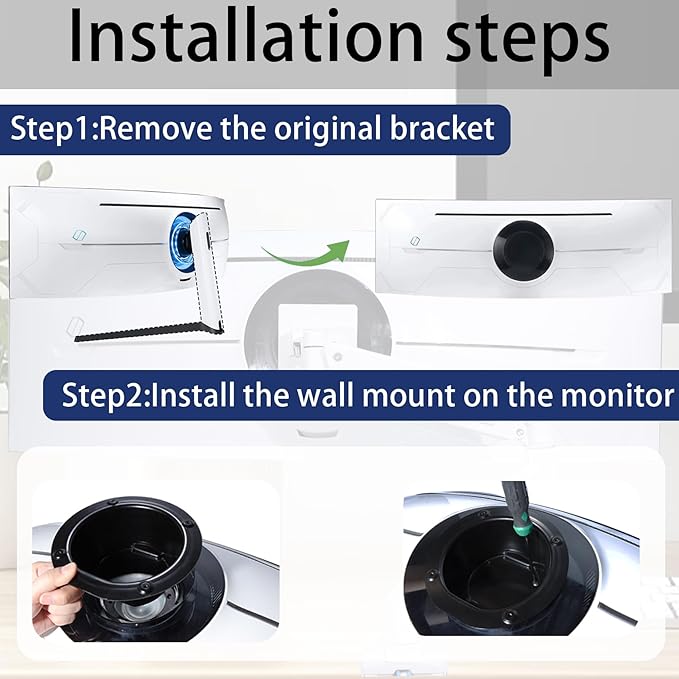 Odyssey G9 VESA Adapter Wall Mount Compatible with Samsung 49??Odyssey Neo G95T G97T G95NA Monitor(Fit for LC49G95TSSNXZA?�LC49G97TSSNXZA?�LS49AG952NNXZA)