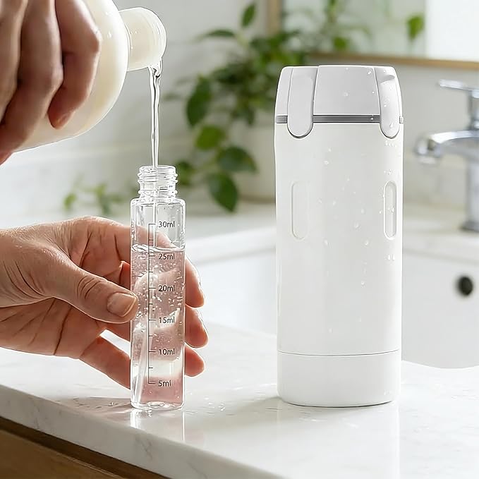 4 in 1 travel bottle,Travel Bottles for Toiletries,Refillable, Leak Proof and Portable,Suitable for Storing Shampoo, Shower Gel, Laundry Detergent, Suitable for Travel, Camping and Gym (Gray)