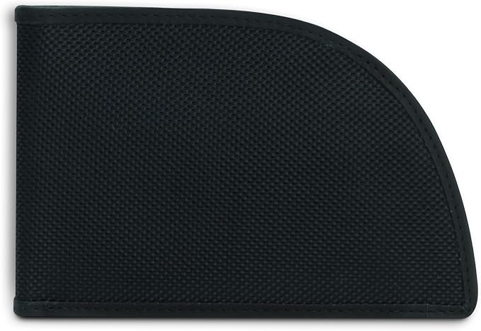 ROGUE WALLET Genuine Leather Interior - Outer Ballistic Nylon Wallets for Men - RFID Protected Front-Pocket Wallet w/ 3 Card Slots, Plastic ID Slot - Gift for Men (Black)