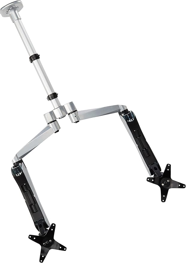 Cotytech Expandable Dual Monitor Desk Mount Spring Arm Quick Connect with Clamp Base (DM-CDSA5-C) 24" - 29.9"