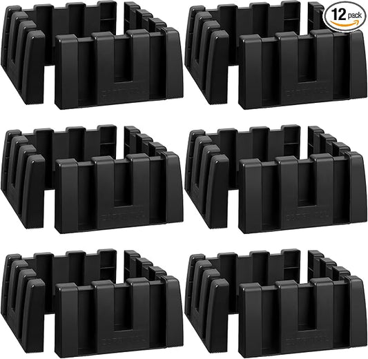 12 Pack Car Trunk Organizer Blocks for Back of SUV Multipurpose Car Storage Organizer Blocks Trunk Divider Available to Wool Carpet for Truck SUV Van Cargo
