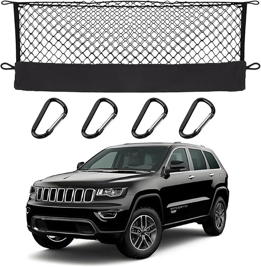 Envelope Style Cargo Net Compatible with Jeep Grand Cherokee 2011-2021, Grand Cherokee WK (Not fit for WL) New 2026 2025 2024 2023 2022 Trunk Car Rear Tailgate Touring Netting