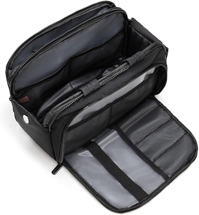 Montana West Travel Toiletry Bag for Women, Large Capacity Makeup Organizer, Lightweight Puffy Cosmetic Bag with Waterproof Lining, Front & Back Zipper Pockets, Travel Essentials Bag
