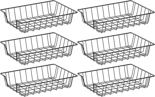 Gawerk Letter Desk Tray Organizer, A4 File Tray Magazine Files Storage Basket Organizer Bin (6)