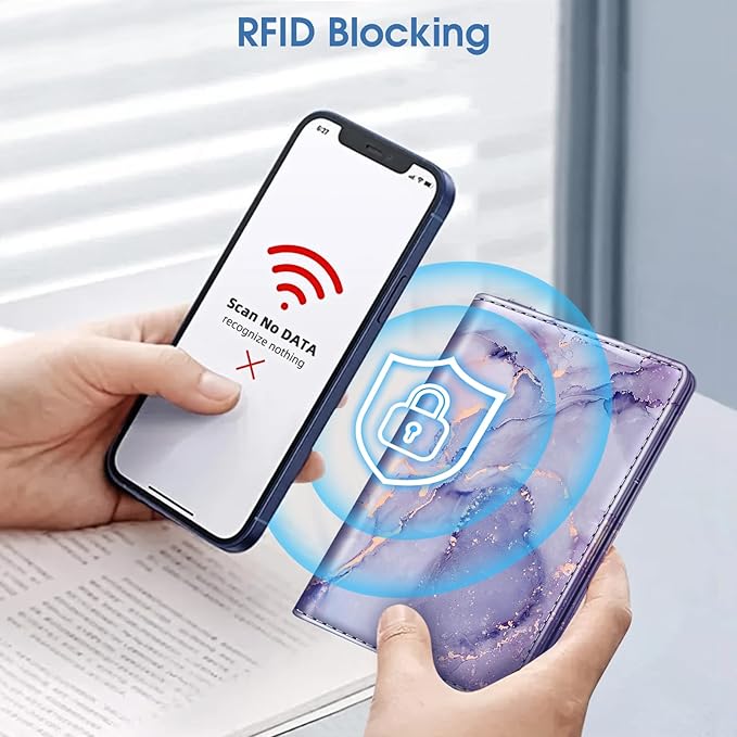 Fintie Passport Holder with Airtag Holder, Slim Travel Wallet RFID Blocking Passport Cover Protector Essentials with Credit Card Slots for Women/Men