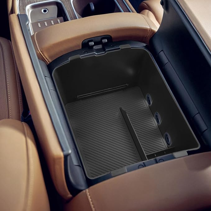 SHAOHAO for 2026 Hyundai Palisade Center Console Organizer Fit for 2026 Hyundai Palisade Accessories Console Tray, 2026 Palisade LX3 Buttom Middle Console Armrest Stoage Box (Only for 7-Seat)