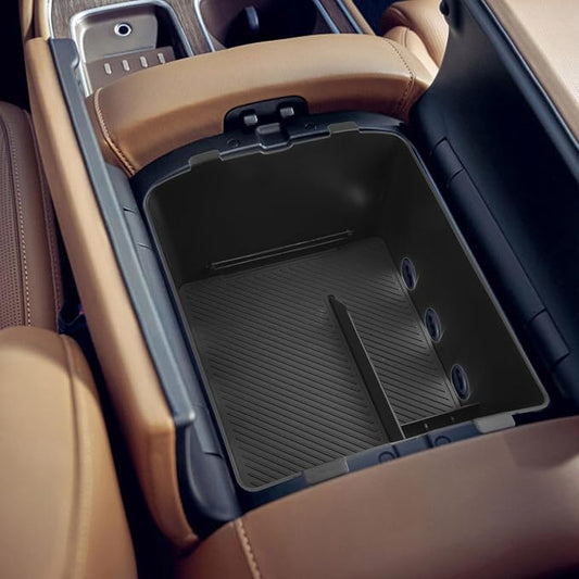 SHAOHAO for 2026 Hyundai Palisade Center Console Organizer Fit for 2026 Hyundai Palisade Accessories Console Tray, 2026 Palisade LX3 Buttom Middle Console Armrest Stoage Box (Only for 7-Seat)