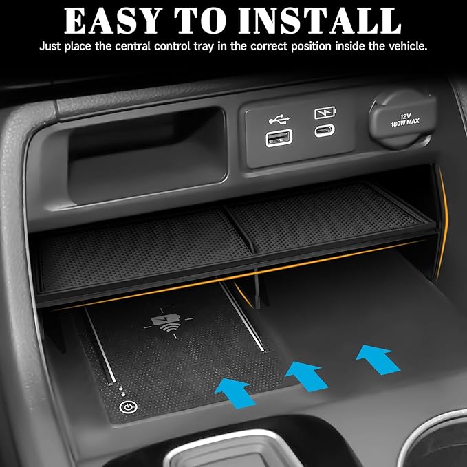 4PCS Center Console Organizer Compatible with Honda 2023-2025 2026 Pilot & 2026 Passport Accessories Armrest Divider Hidden Storage Box Organizer Divider Compartment Tray