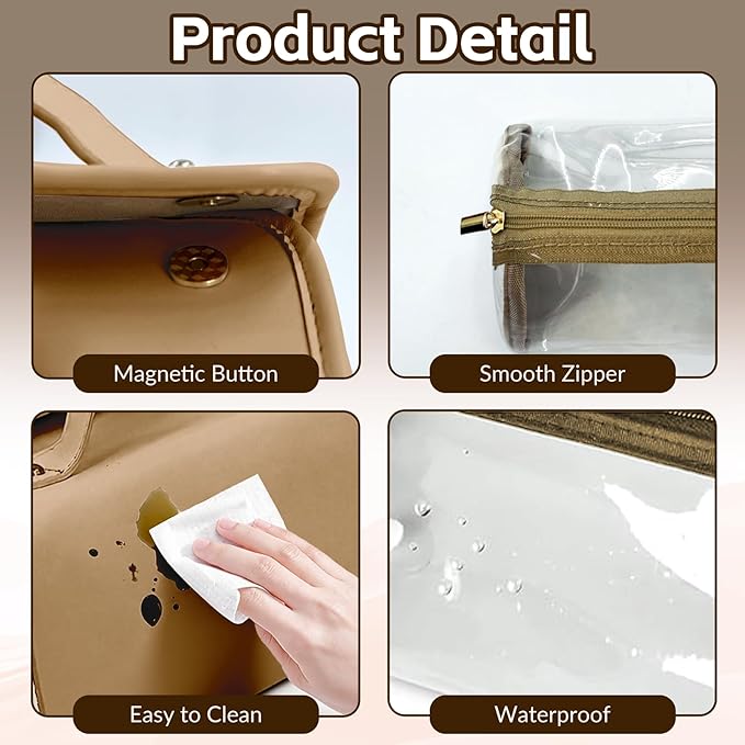 YDR Travel Makeup Bag,Capacity Cosmetic Bag for Women Portable Pouch Case Toiletry Bag 4-in-1 Roll-Up Makeup Bag Storage Organizer With 4 Detachable Removable