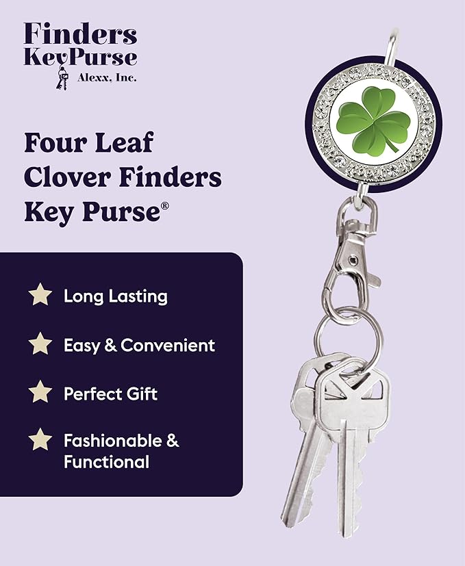 Women’s Bag Charm Key Finder, Car Keychain Hook, Cute Purse Organizer & Tote Bag Accessories, Gifts for Mom - Bling