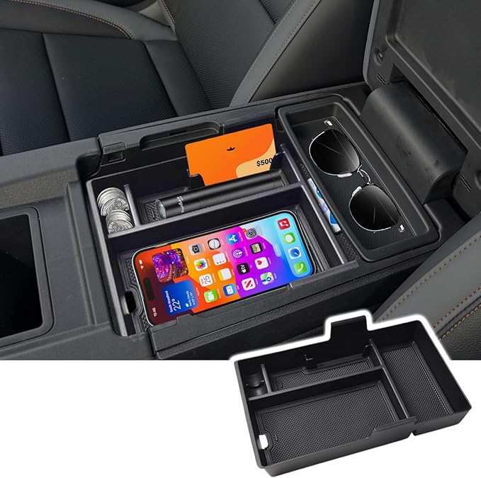 Center Console Organizer Tray for 2024 2025 2026 Honda Prologue EV /2024 2025 2026 Acura ZDX Accessories, Interior with Coin Holder Armrest Insert Storage Box Easy Removal