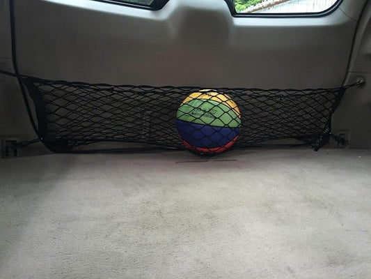 Rear Trunk Organizer Cargo Net for Toyota Highlander 2008-2013 - Envelope Style Cargo Net for SUV - Premium Mesh Car Trunk Organizer Vehicle Carrier Storage–Compatible with Highlander
