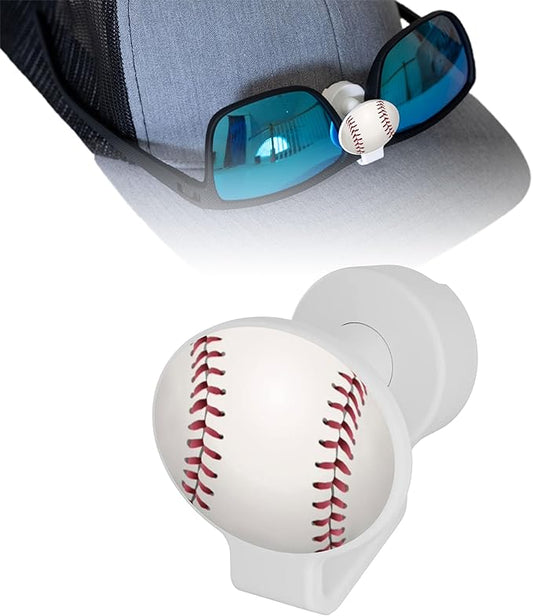 Magnetic Sunglass Clip for Hats - No-Slip Glasses Holder for Caps, Visors & Hard Hats - Magnetic Sunglasses Visor Clip