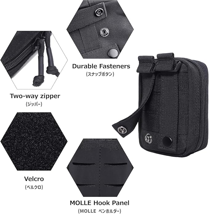 Mini Tactical Molle EDC Belt Admin Pouches Compact Tool Utility Waist Pouches
