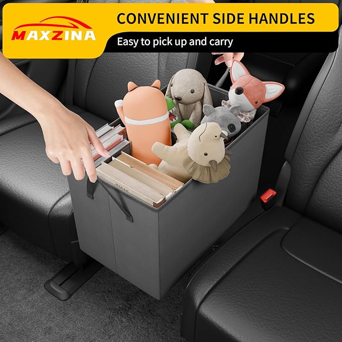 Seat Aisle Storage Box Compatible with 2018-2026 Chevrolet Traverse Rear Console Organizer Foldable Backseat 2nd Row Kids Toys Travel Storage Bin 2025 Chevy Traverse 7 Seat Accessories