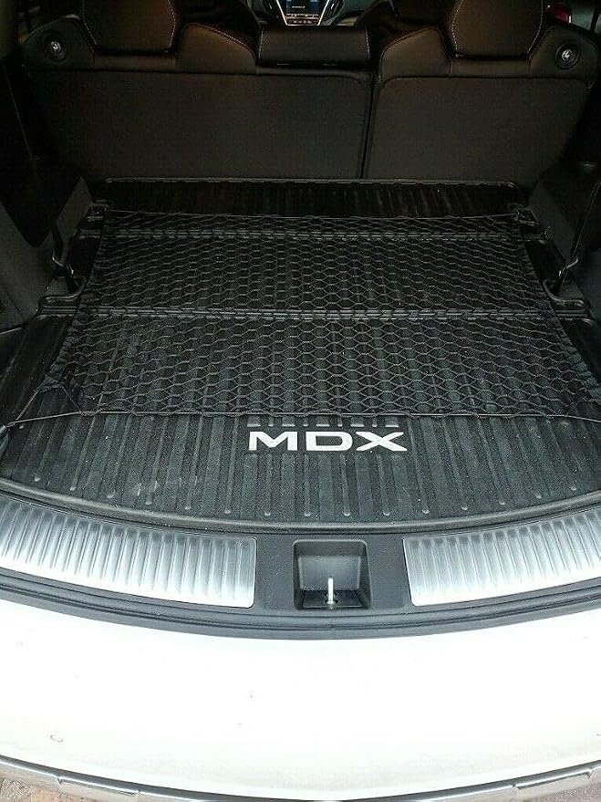 Rear Trunk Organizer Cargo Net for Acura MDX 2014–2025 – Floor Style Cargo Net for SUV – Premium Mesh Elastic Car Trunk Organizer Vehicle Carrier Storage – Compatible with Acura MDX