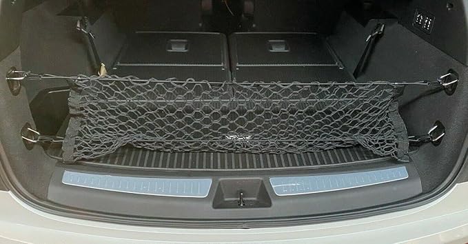 Rear Trunk Organizer Cargo Net for Cadillac XT6 2020–2025 – Envelope Style Cargo Net for SUV–Premium Mesh Elastic Car Trunk Organizer Vehicle Carrier Storage–Compatible with Caddy XT6