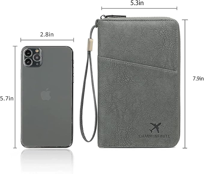 Family Passport Holder for Travel Women and Men RFID Passport Holder with Card Slots Holder Passport Case Passport cover Passport Wallet Travel Essentials and Accessories