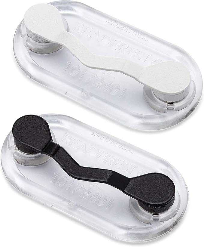 Readerest Magnetic Eyeglass Holders (2 Pack), Made in USA