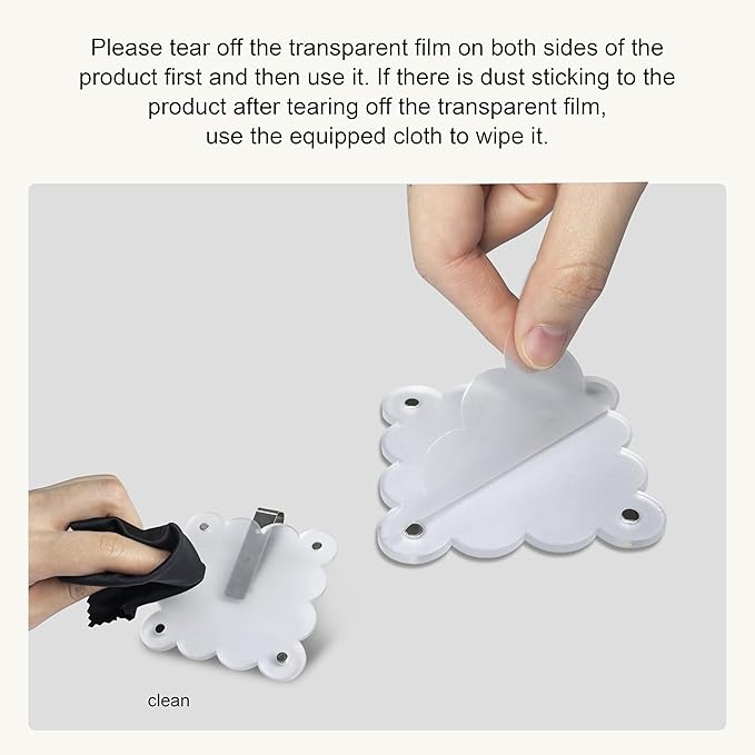 Car Sun Visor Photo Holder, Universal Magnetic Photo Clip, Decorate Visor with Personality (Transparent Wave, 3.2x3.2)