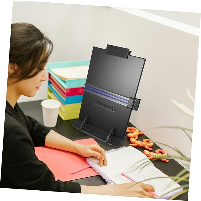 Adjustable Reading Stand Portable Book Stand Receipt Holder for Typing