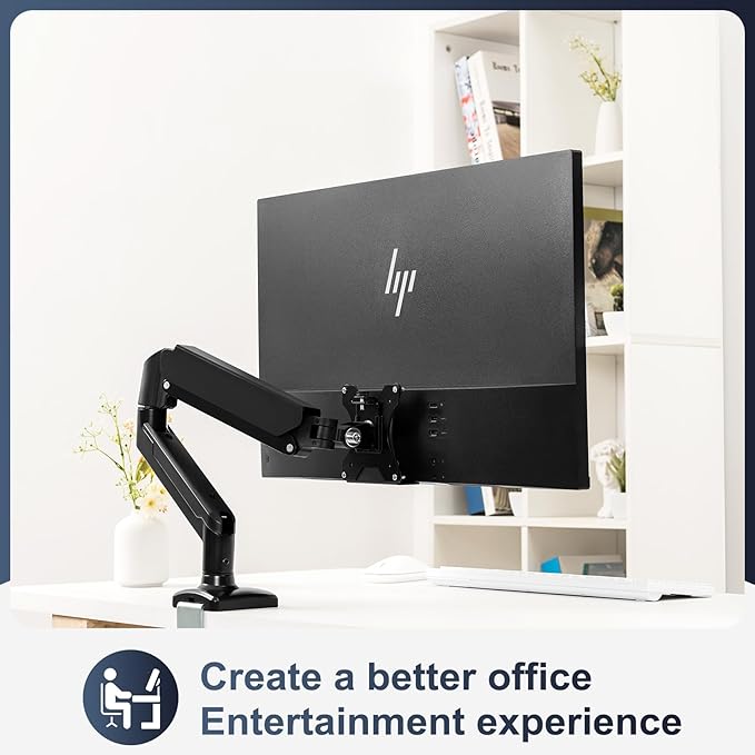 Monitor Arm/Mount VESA Bracket Adapter Compatible with hp Envy 27s VESA 100 * 100mm 75 * 75mm black