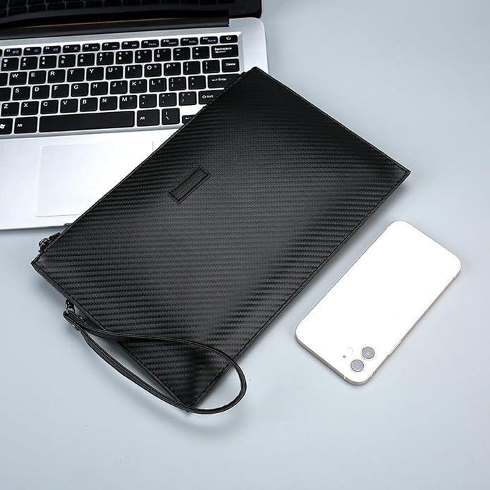 Mens Clutch Bag Man Purse Handbag 9.5-11 inches Large Hand Bag Big Clutch Wallet