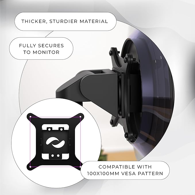 HumanCentric VESA Mount Adapter Compatible with Samsung Odyssey OLED G8 Monitors S34BG850SN and S34DG856SN, Works with G8 34-inch, Mount on a Monitor Arm 100x100m Pattern