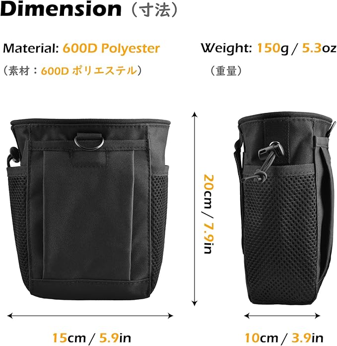 TRIWONDER Tactical Cigarette Pouch Molle Small Military Bag Battery Cigarette Case EDC Utility Card Holder Lighter Slot Mini Cigar Waist Pack