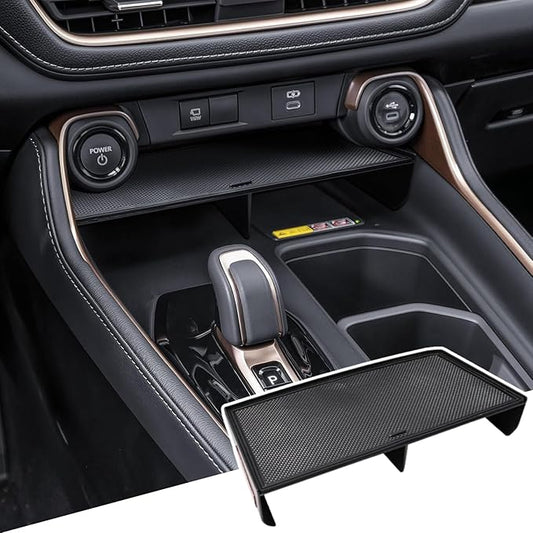 Middle Center Console Organizer for Toyota Grand Highlander 2026 2025 2024 Front Console Insert Divider Tray Secondary Storage Cubby Interior Accessories - (Not for Highlander)