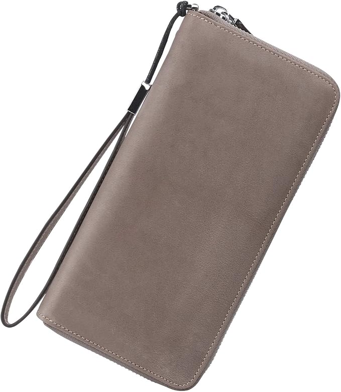 Lavemi Small Compact Women Wallet RFID Blocking Genuine Leather Bifold Purse with ID Windows